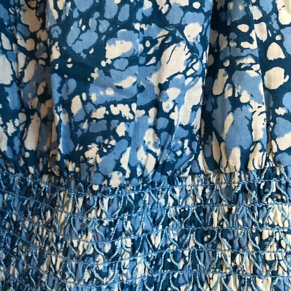 House of Harlow 1960 Martine Blue Print Top Large - Picture 8 of 10